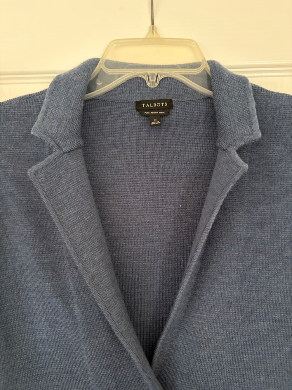 Talbots Blue Knit Blazer Jacket - Picture 6 of 9